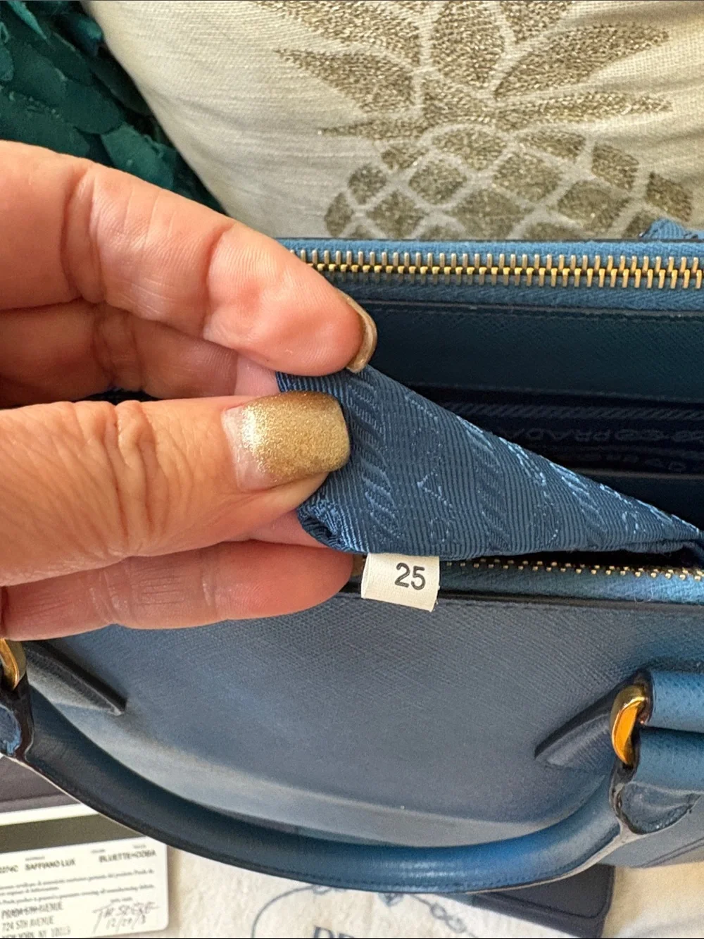 Prada saffiano leather